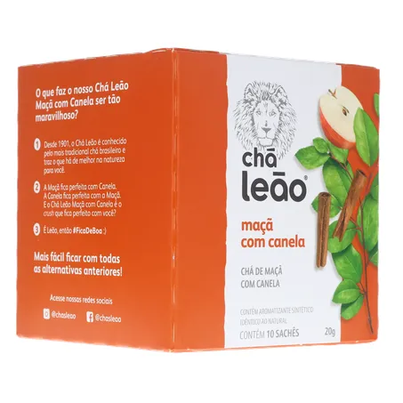 Chá Leão Maça e Canela C/10 Sachês 360-32