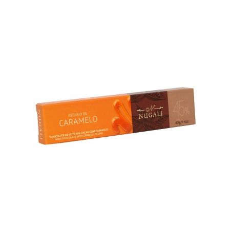 CHOCOLATE NUGALI 40G AO LEITE COM CARAMELO