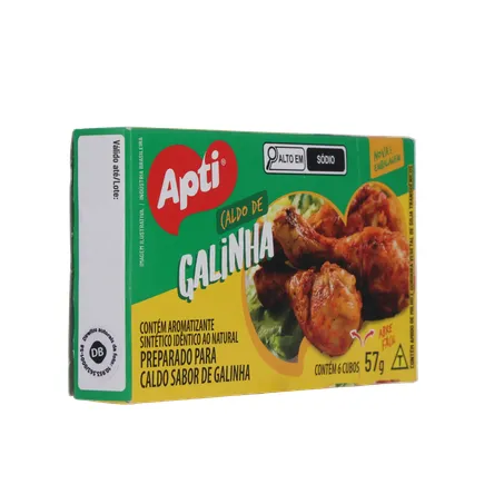 Caldo em Cubos Apti Galinha Caixa com 6un - 57gr 360-31