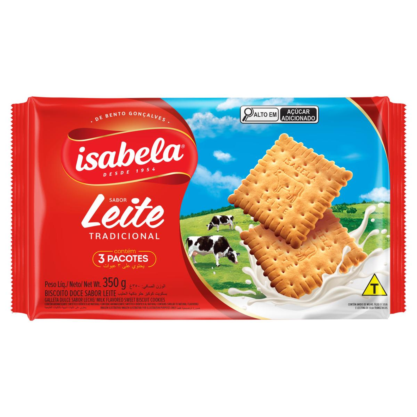 Biscoito Isabela 350g - Leite