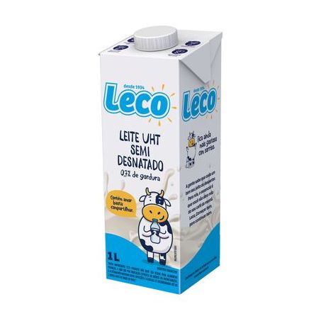 Leite Longa Vida Leco Semidesnatado 1LT