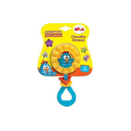 CHOCALHO GIRASSOL GALINHA PINTADINHA ELKA 907     