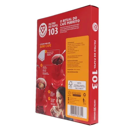 FILTRO PAPEL 3 CORAÇÕES 103 30UN 360-23