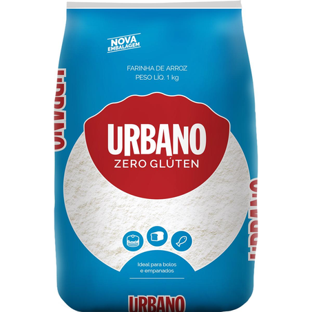 Farinha de Arroz Urbano 1kg - Sem Glúten