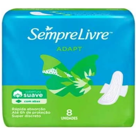 ABSORVENTE SEMPRE LIVRE SUAVE C/ABAS 8UN