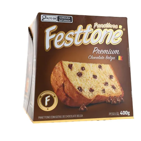 Panettone Festtone Premium Chocolate Belga 400g 360-16