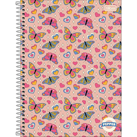 Caderno Universitário Tilibra 1 Matéria - 80 Folhas - Capa Dura - Pepper - Ref. 179914