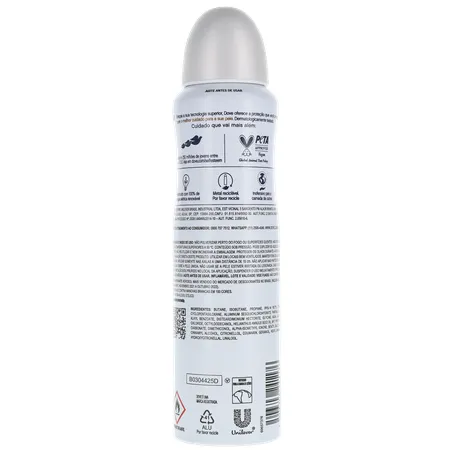 Antitranspirante Aerosol Dove Invisible Dry Violeta e Frésia Branca Frasco Spray 150ml 360-2