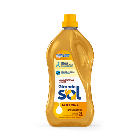 Lava roupa liq girando sol glicerina 2l