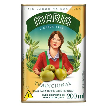 Óleo composto de soja e oliva maria lata