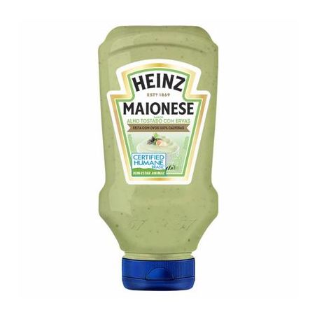 Maionese alho tostado c/ervas heinz 215g