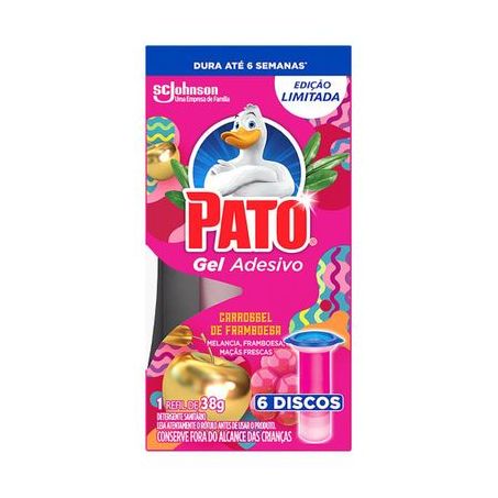 GEL SANIT. PATO FLORES ADESIVO 6 DISCOS RF