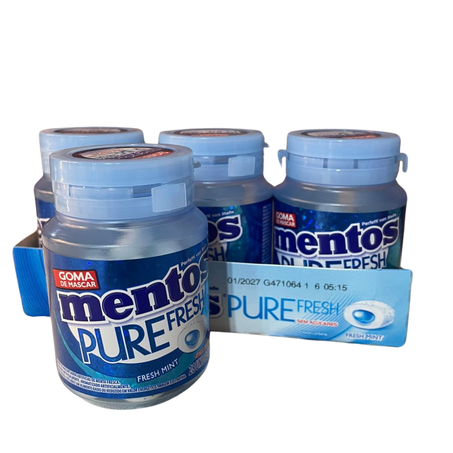Goma mentos gfa pure fresh 56g morango c/28un