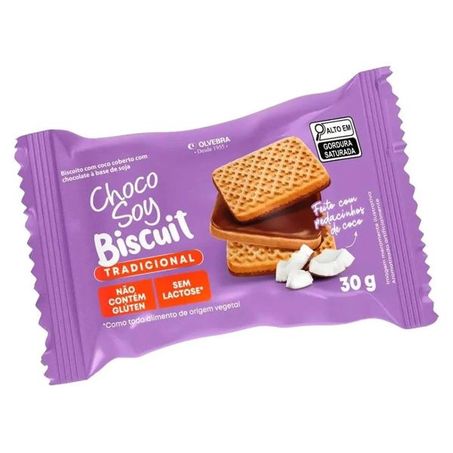 Biscoito biscuit choco soy 30g