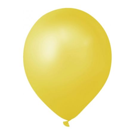 Balão liso amarelo start n7 com 30