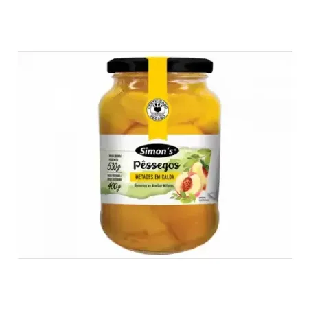 Pêssegos em calda Simon's metades 400g