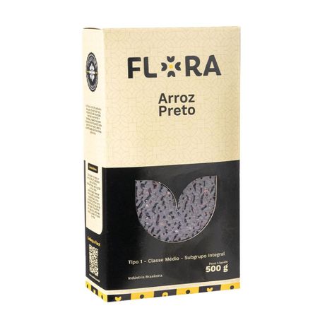 ARROZ PRETO FLORA 500G