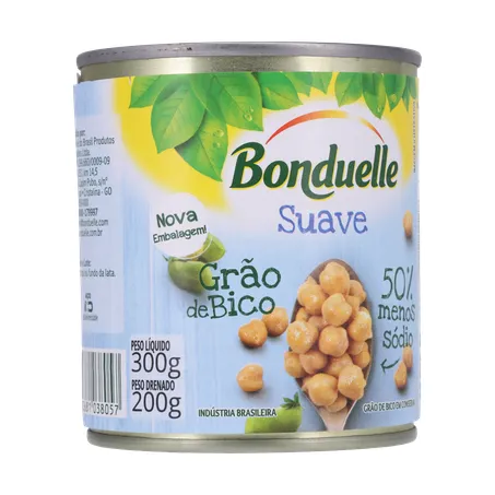 Grao de bico bonduelle suave lt200g 360-33