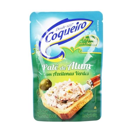 Pate atum az/vd coqueiro 170g sache