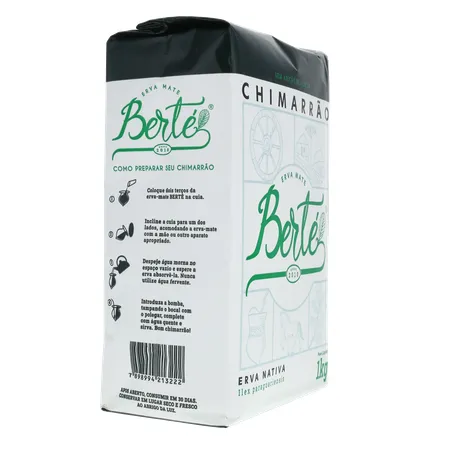 Erva mate berte s-acucar 1kg 360-30