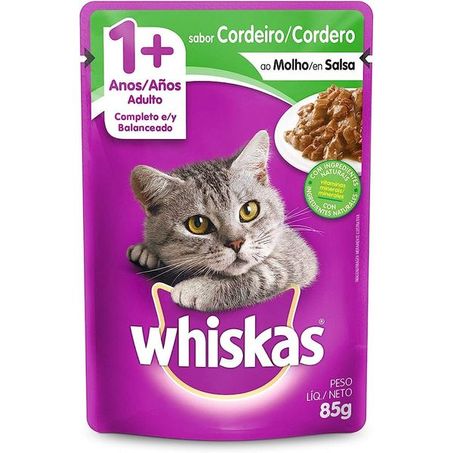Whiskas para gatos cordeiro 1+ sache 85g