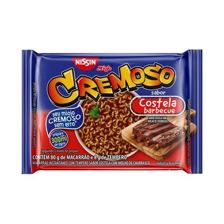 Macarrão Instantâneo Nissin Cremoso Costela Barbecue 88G