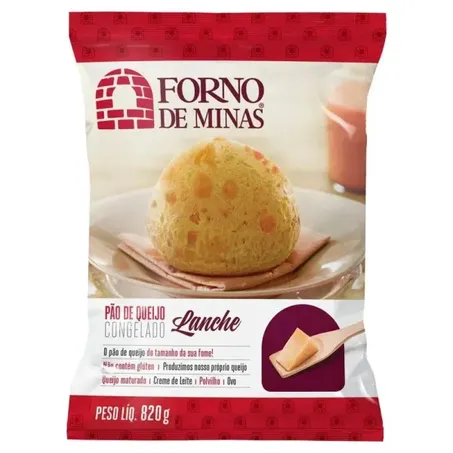 Pao queijo forno de minas lanche 820g