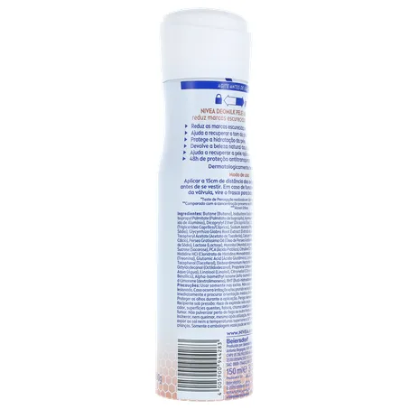 Desodorante aerosol nivea feminino deomilk beauty elixir 150ml 360-15