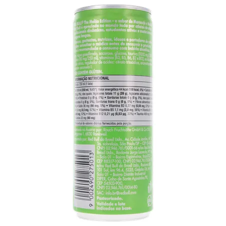 BEBIDA ENERGÉTICA RED BULL MARACUJÁ/MELÃO 250ML 360-17
