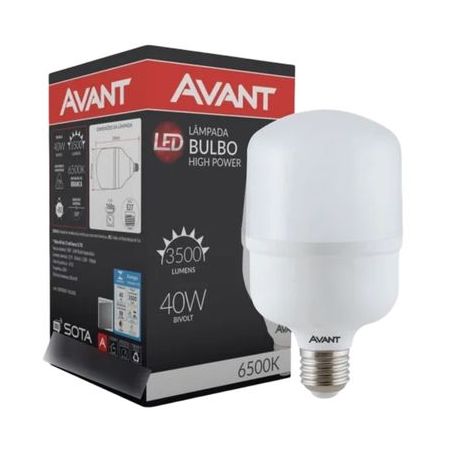 Lampada led bulbo avant 40w 6500k