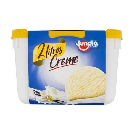 Sorvete de Massa Jundiá Creme Pote 2LT