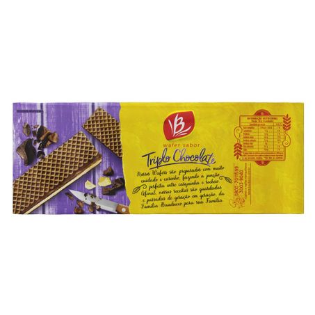 WAFER BAUDUCCO RECHEADO TRIPL CHOC 140G 360-3