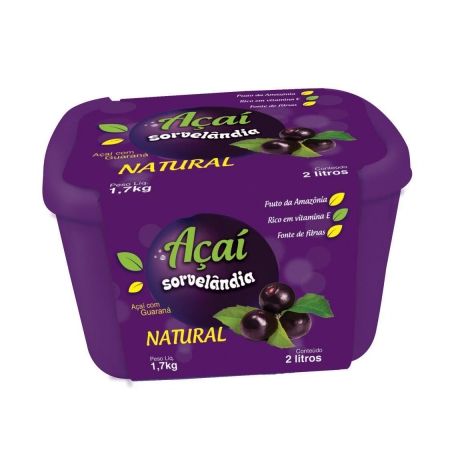 Acai Sorvelandia2Kg  Natural 1LT