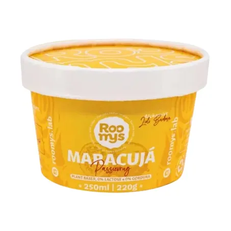 SORVETE VEGANO MARACUJA 250ML - ROOMYS