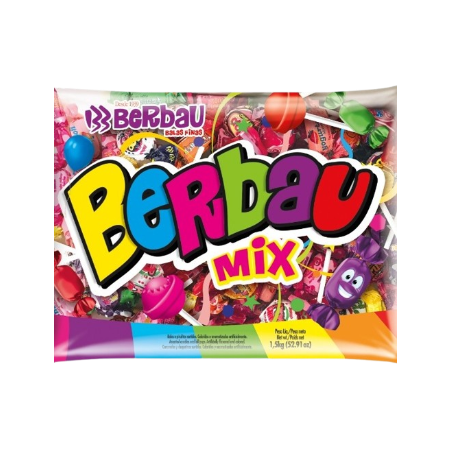MIX BALAS E PIRULITOS BERBAU 500 G                