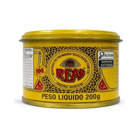 Real Manteiga Com Sal 200G Lata