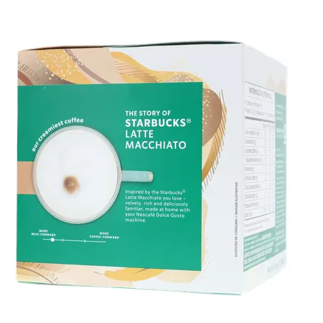 Café com Leite em Cápsula Starbucks Latte Macchiato Nescafé Dolce Gusto Caixa 107,5g 10 Unidades 360-11