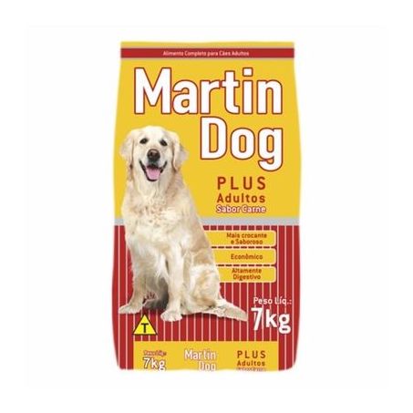 Racao Martin Dog 7kg Plus Adultos Carne