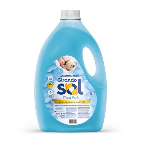 Amaciante girando sol azul 5lt*