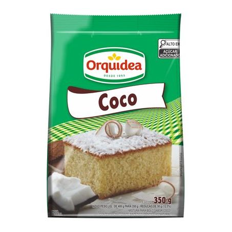 Mistura para bolo orquidea 350g sabor coco