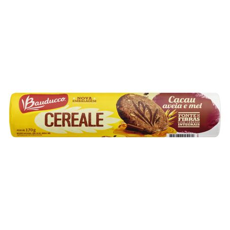 BISCOITO INTEGRAL CACAU, AVEIA E MEL BAUDUCCO CEREALE