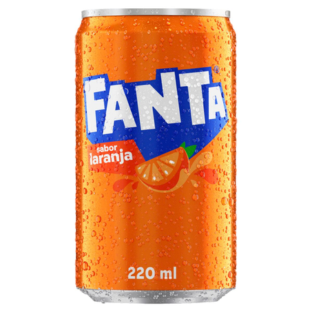 Refrigerante Fanta 220ml - Laranja - Minilata