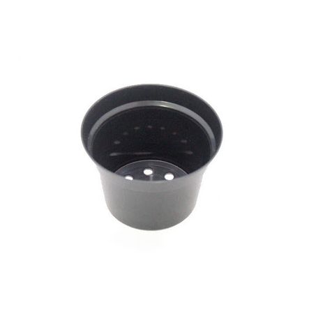 VASO P/FLOR PRETO 300ML VIOL PLASTFLO