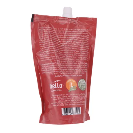 Sabonete líquido bello cereja e avelã sachê com tampa 450ml 360-16
