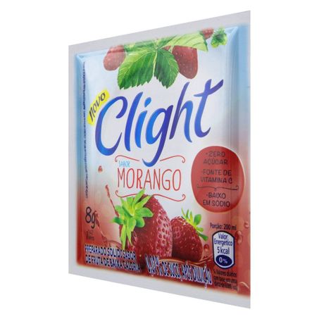 SUCO CLIGHT EM PO MORANGO 8G 360-1