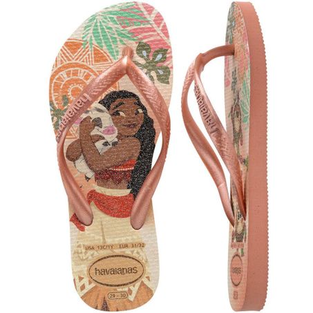 CHINELO HAVAIANAS SLIM KIDS 29 PRINCESS ROSA CLAY 360-2