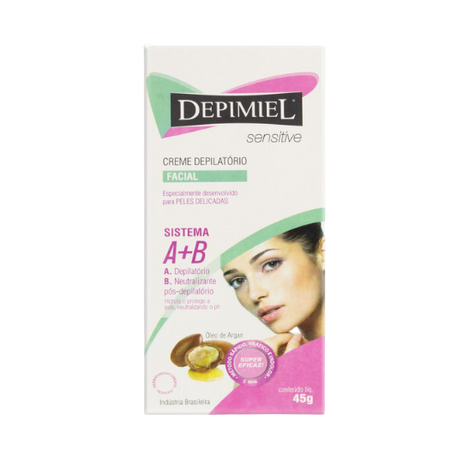 Creme Depilatório Depimiel Sensitive Facial 45g 
 