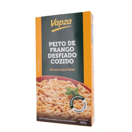 Peito de Frango Vapza Desfiado E Cozido Caixa 400G 360-2