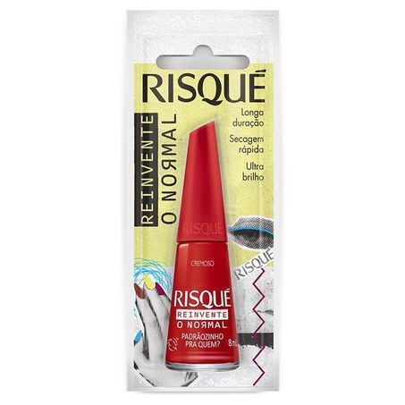 ESMALTE RISQUÉ CREMOSO REINVENTE O NORMAL PADRÃOZINHO PRA QUEM ? 8ML
