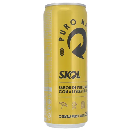 Cerveja Lager Skol American Premium Puro Malte Lata 350ml 360-32